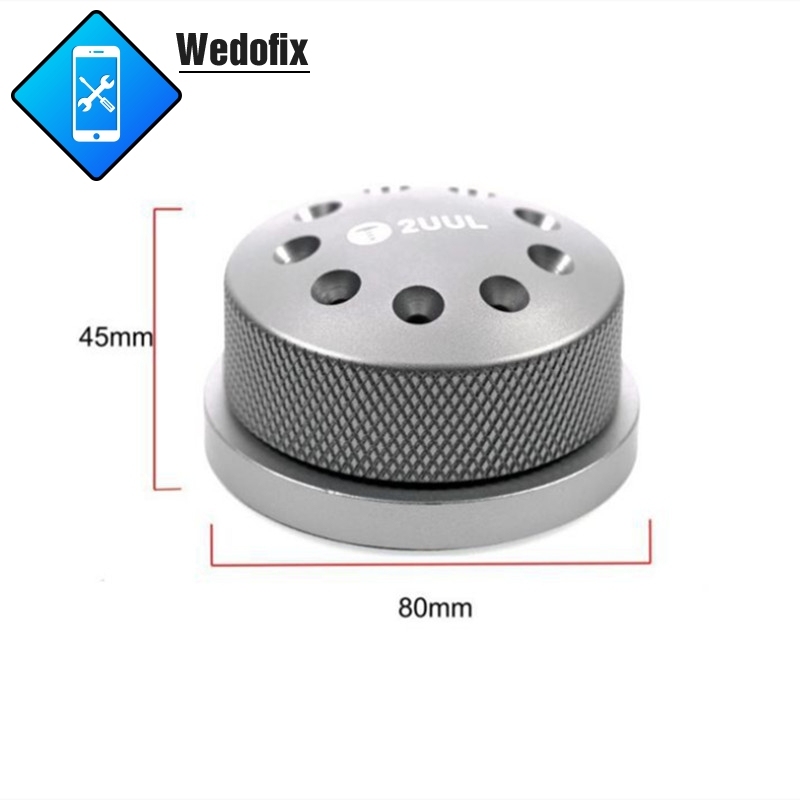 2uul Multifunctional Aluminum Alloy Screwdriver Holder 360 Degree Rotating Base with 9 Holes Srewdriver Storage Rack