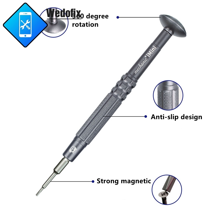 Mechanic iMini Screwdriver Set High Hardness Alloy Steel S2 Screwdrivers with 360 Degree Rotation for Phone Repair