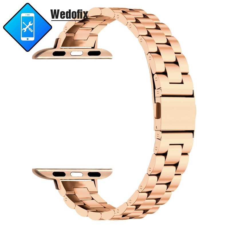 Women Thin Metal Apple Watch Wrist Band Stainless Steel Watch Strap for iWatch S1 S2 S3 S4 S5 S6 S7 Bracelet