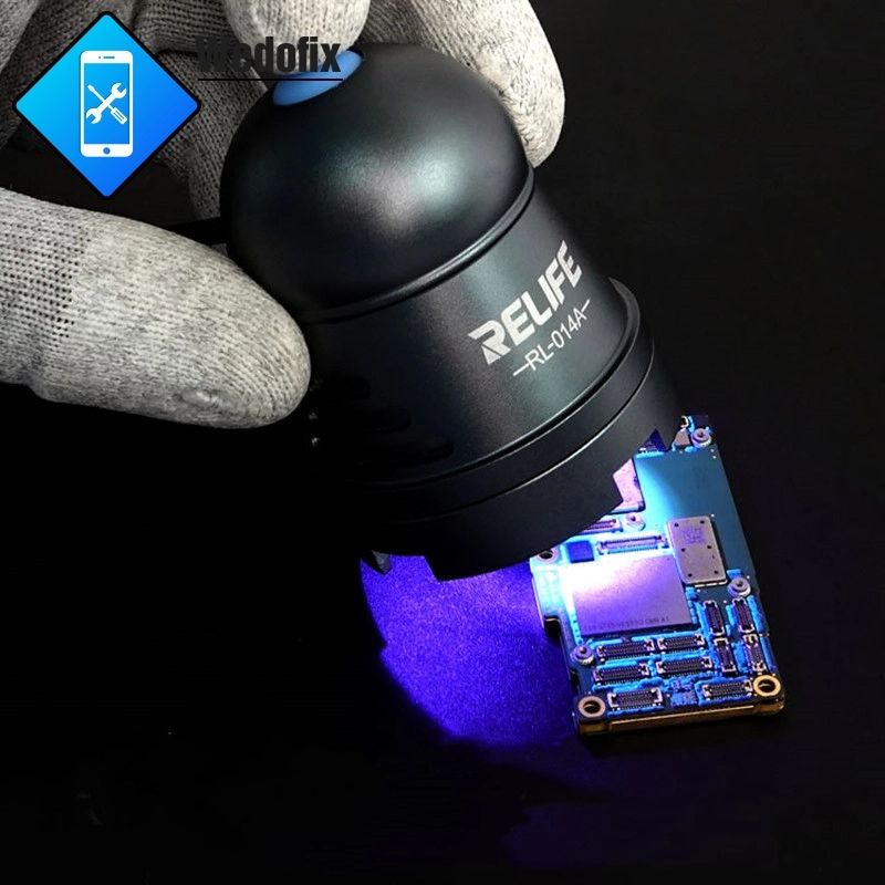 Relife Aluminum Alloy UV Glue Light USB UV LED Light Green Oil Optical Light for LCD Screen Refurbish Phone Repair