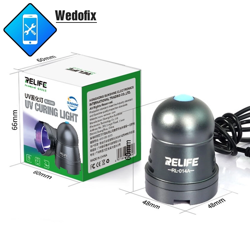 Relife Aluminum Alloy UV Glue Light USB UV LED Light Green Oil Optical Light for LCD Screen Refurbish Phone Repair