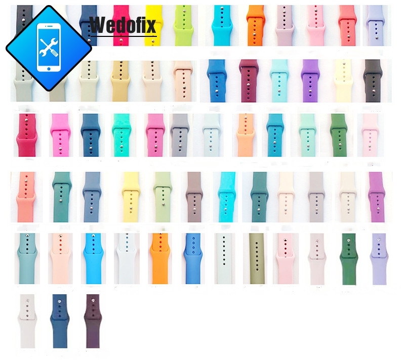 OEM Silicone Watch Wristbands Watch Strap for iWatch 3 4 5 6 7 SE