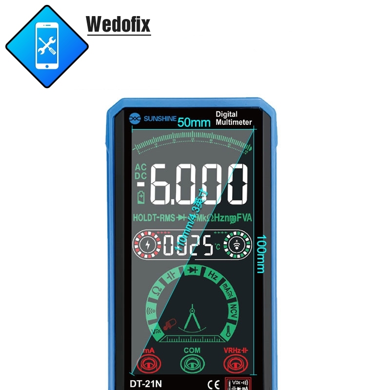 Sunshine DT-21N Multi-meter with Touch Screen Digital Display for Mobile Phone Repair