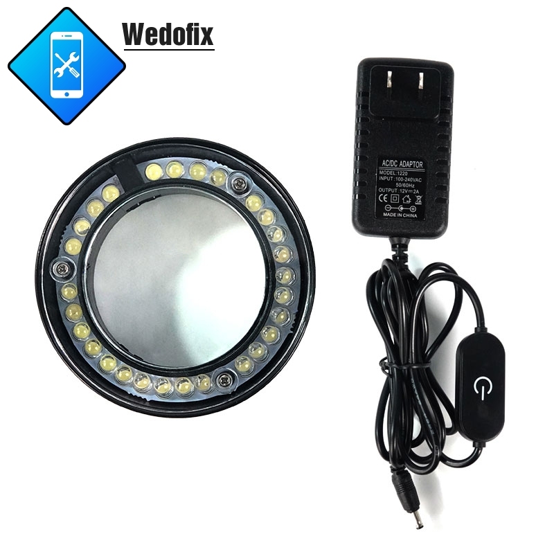 Sunshine Microscope Ring LED Light with Oil-proof Glass 80mm Adjustable Brightness