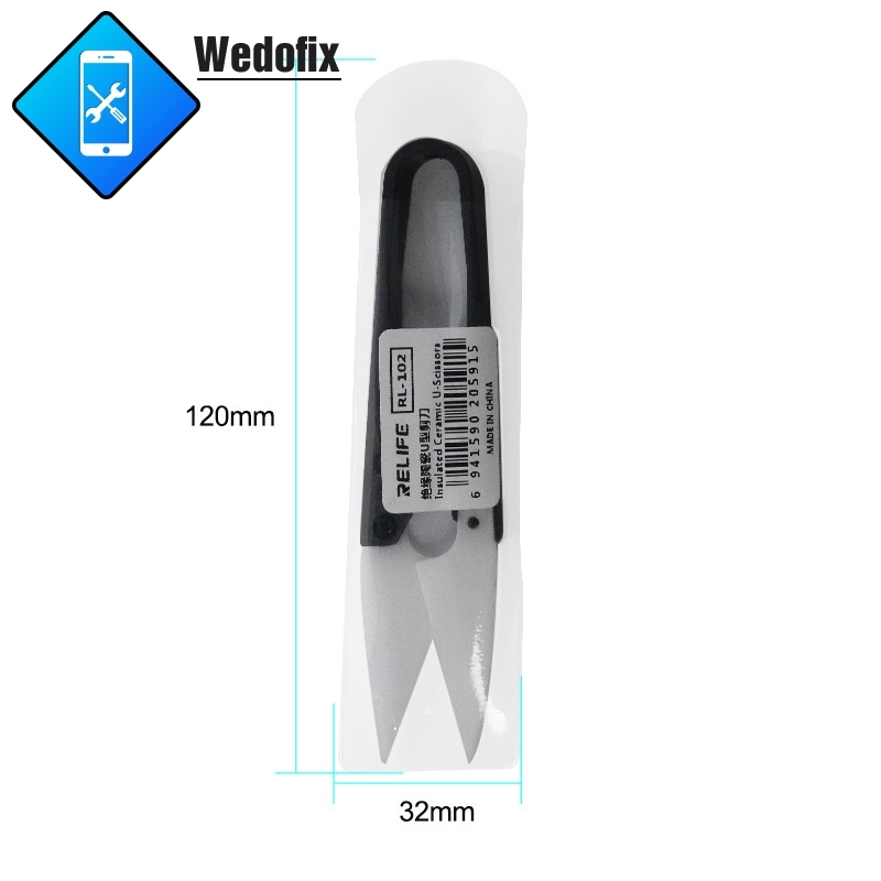 Sunshine Insulated Ceramic Scissors Phone Battery Flex Cable Cutter Non-conductive for Mobile Phone Repair
