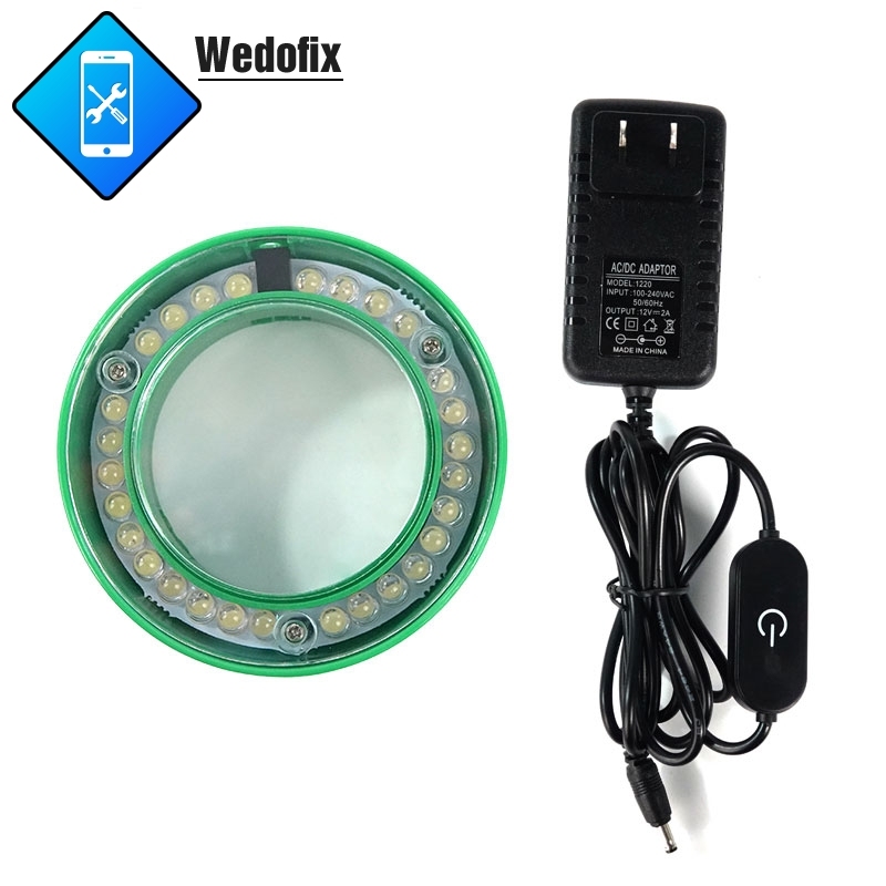 Sunshine Microscope Ring LED Light with Oil-proof Glass 80mm Adjustable Brightness