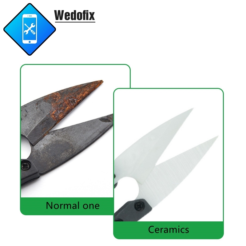 Sunshine Insulated Ceramic Scissors Phone Battery Flex Cable Cutter Non-conductive for Mobile Phone Repair