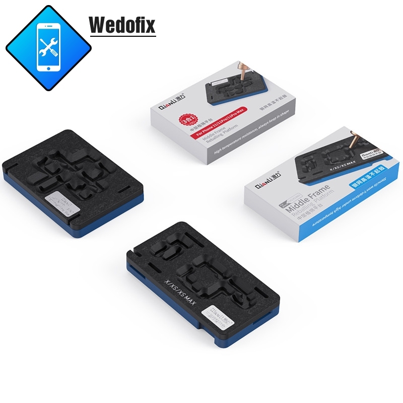 QianLi Phone Motherboard Reballing Fixture with BGA Reballing Stencil for iPhone X XS XSMAX 11 11Pro Promax