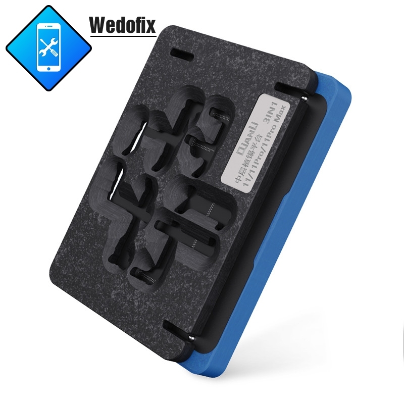 QianLi Phone Motherboard Reballing Fixture with BGA Reballing Stencil for iPhone X XS XSMAX 11 11Pro Promax