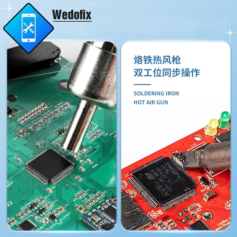 M-traingle Hot Air Rework Station with Digital Display Lead Free for Mobile Phone Repair