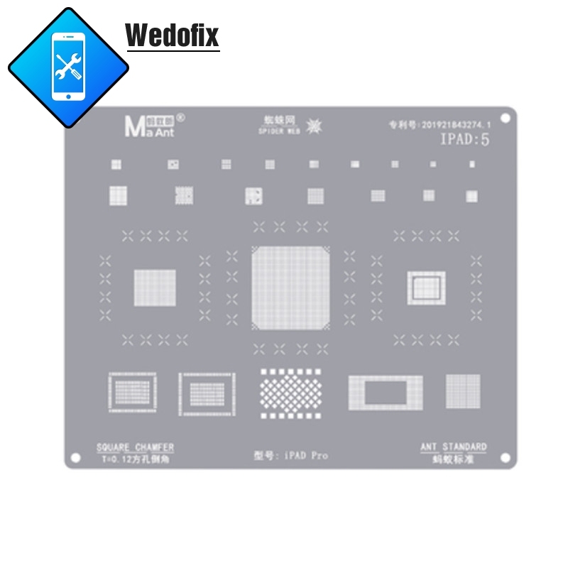 0.12mm BGA Reballing Stencil Template for iPad Pro