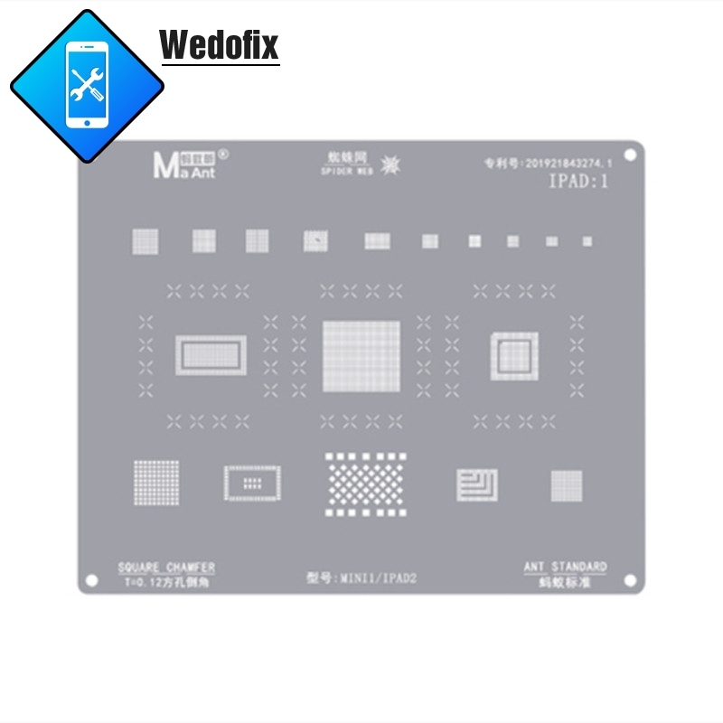 0.12mm BGA Reballing Stencil for iPad Mini 1 2 3 4