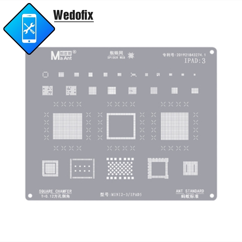 0.12mm BGA Reballing Stencil for iPad Mini 1 2 3 4