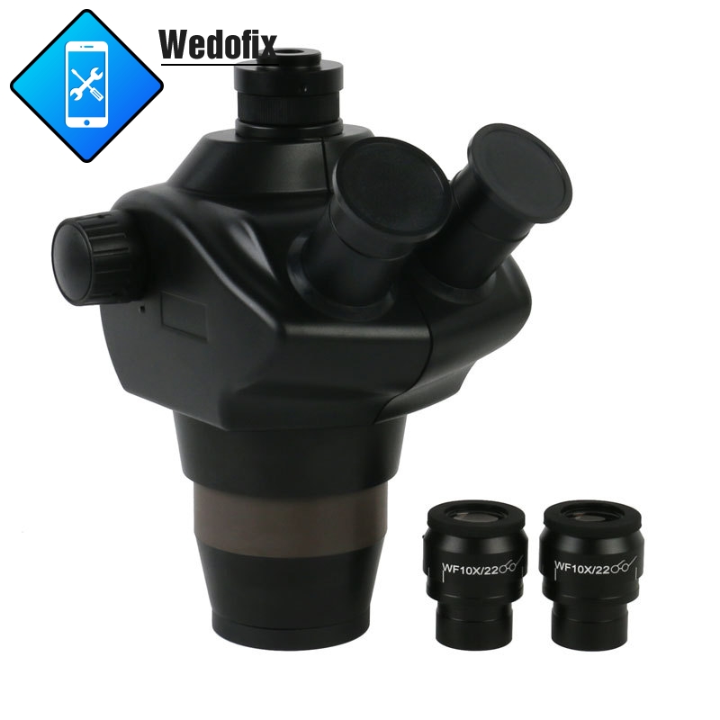 8X-50X Trinocular Stereo Microscope Continuous Zoom Industrial ...