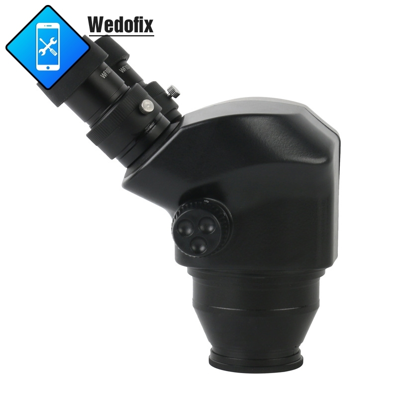 7X-50X Binocular Stereo Microscope Continuous Zoom Industrial Microscope - Black