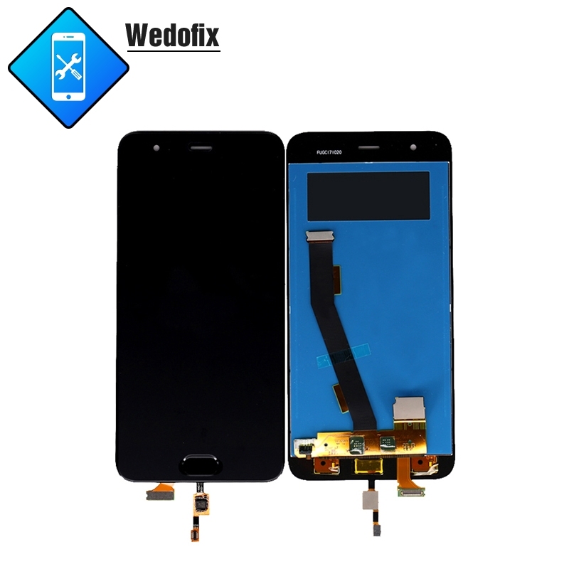 LCD Screen Display for Xiaomi Mi 6 Touch Panel Digitizer Assembly with Fingerprint Button Flex