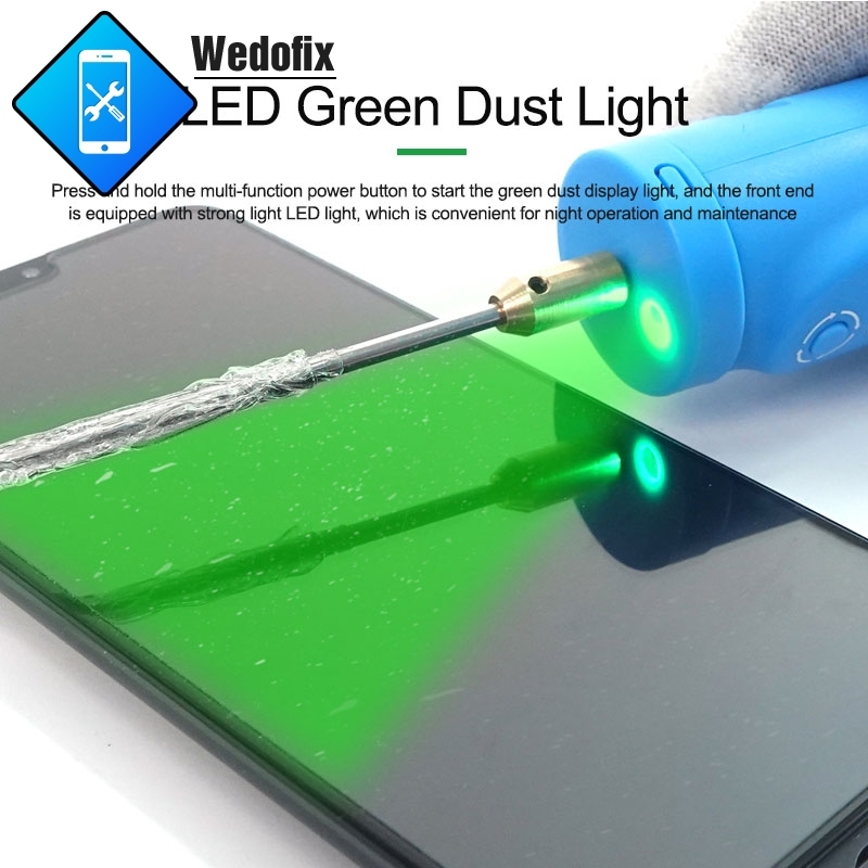 Relife 2 in 1 Intelligent Cutting and Degumming Tools with Green Light Dust Clamp Snap-on Design