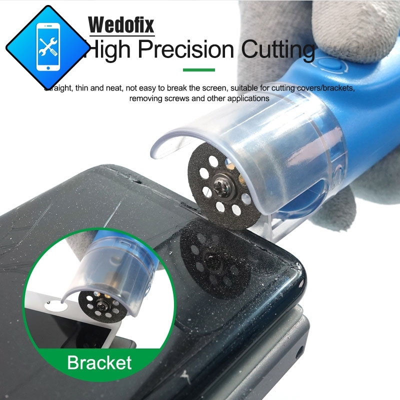 Relife 2 in 1 Intelligent Cutting and Degumming Tools with Green Light Dust Clamp Snap-on Design