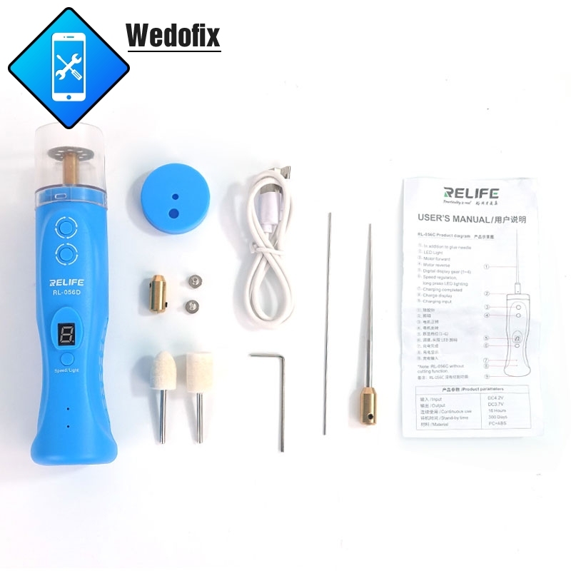 Relife 2 in 1 Intelligent Cutting and Degumming Tools with Green Light Dust Clamp Snap-on Design