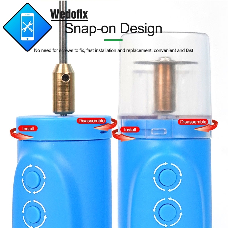 Relife 2 in 1 Intelligent Cutting and Degumming Tools with Green Light Dust Clamp Snap-on Design