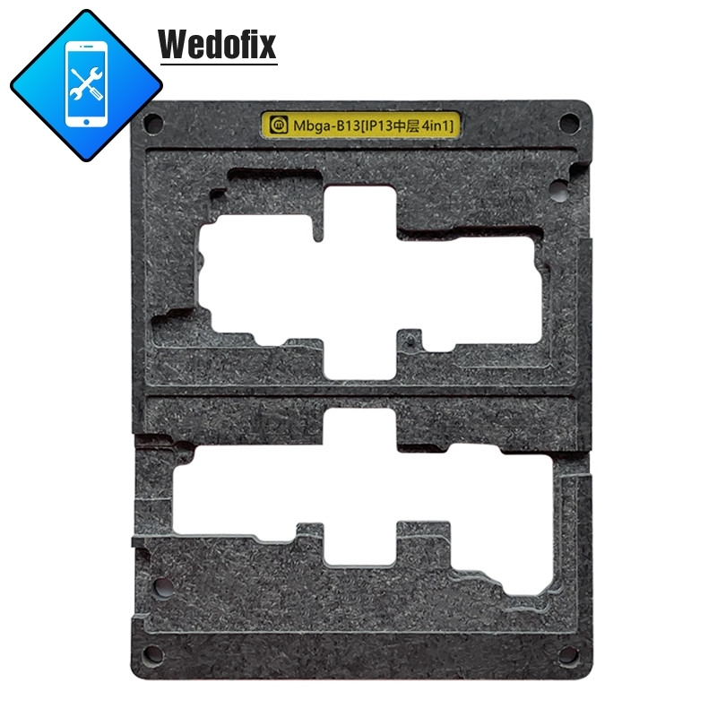 Amao 0.12mm 4 in 1 BGA Reballing Stencil Template Middle Frame Stencil for iPhone 13 13pro 13promax 13mini