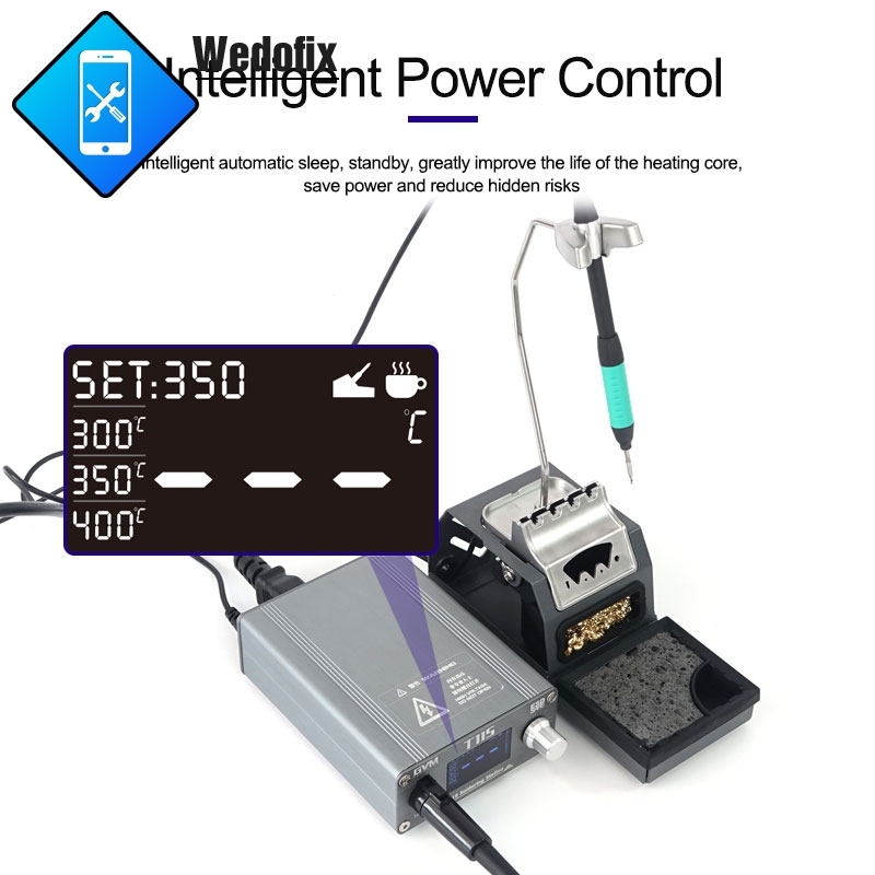 GVM T115 45W Solder Iron Station with Auto-sleep Rapidly Heating Constant Temp Welding Station for Mobile Phone Electronics Repair