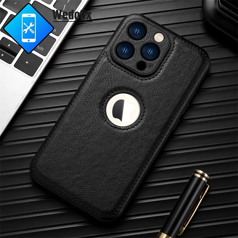 Leather Case with Camera Frame for iPhone 13 12 11 8 7 Phone Protect Case