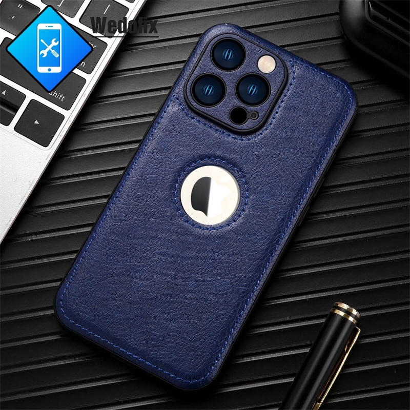 Leather Case with Camera Frame for iPhone 13 12 11 8 7 Phone Protect Case