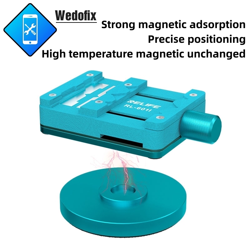 Relife Mini Universal Chip Solder Fixture 360 Degree Rotating Fixed Holder for Microscope Welding Microsoldering Repair 