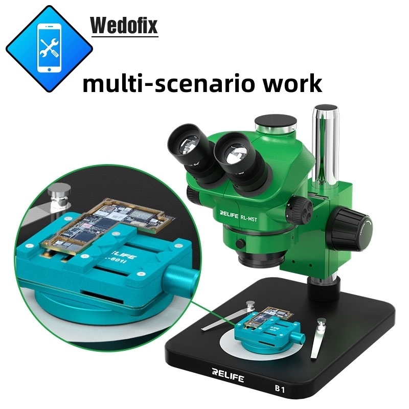 Relife Mini Universal Chip Solder Fixture 360 Degree Rotating Fixed Holder for Microscope Welding Microsoldering Repair 