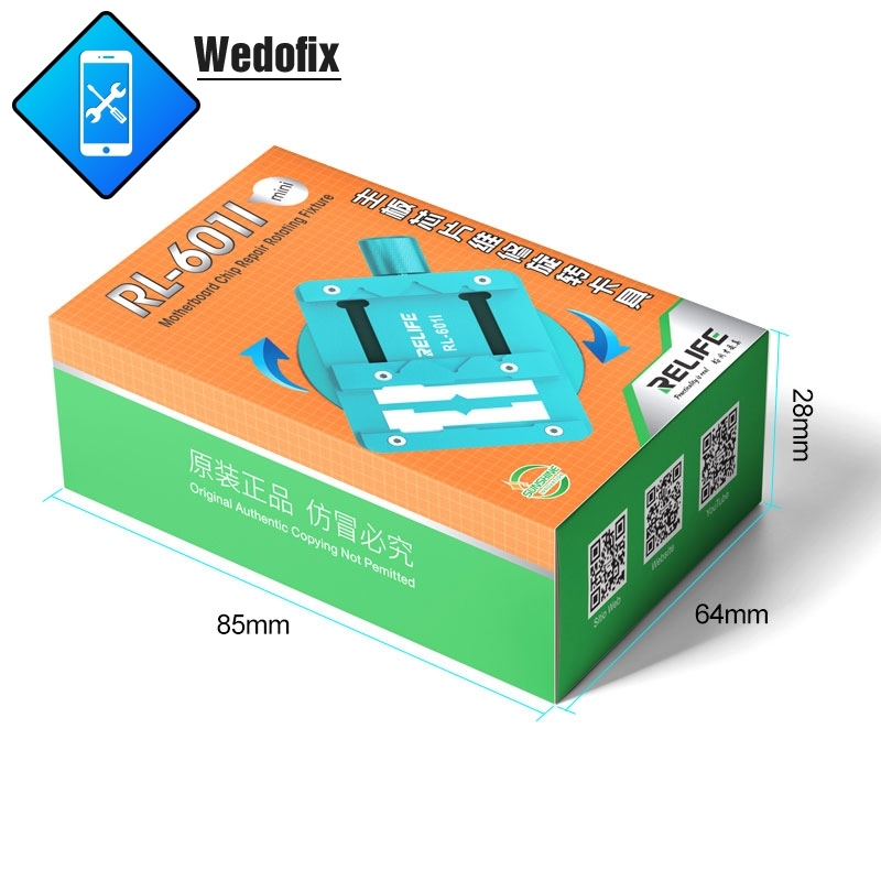 Relife Mini Universal Chip Solder Fixture 360 Degree Rotating Fixed Holder for Microscope Welding Microsoldering Repair 