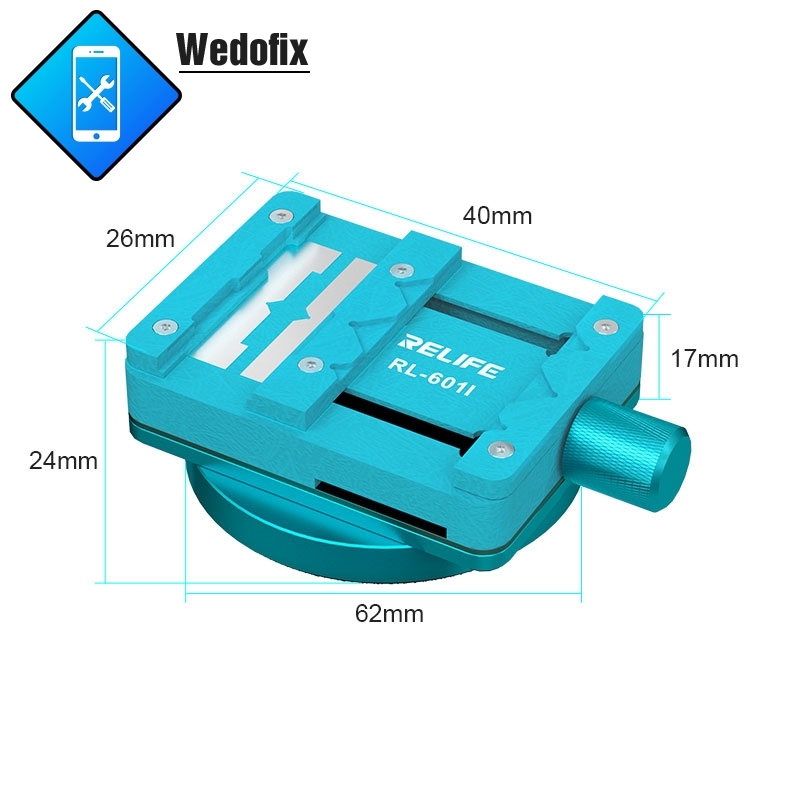 Relife Mini Universal Chip Solder Fixture 360 Degree Rotating Fixed Holder for Microscope Welding Microsoldering Repair 