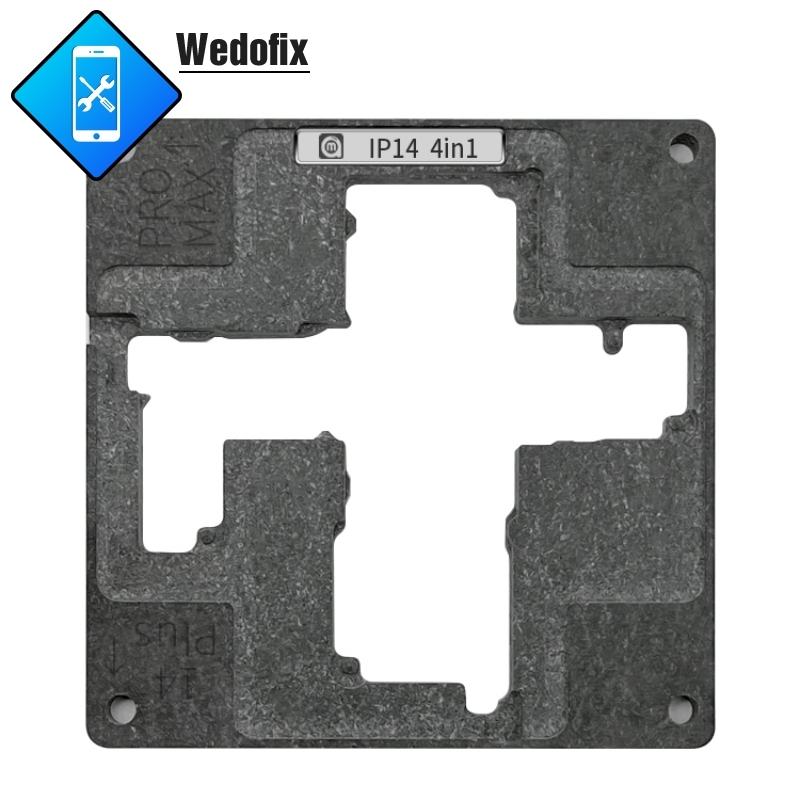 Amao 0.12mm Middle Layer BGA Reballing Stencil Platform with Positioning Mould for iPhone 14 14plus 14pro 14promax
