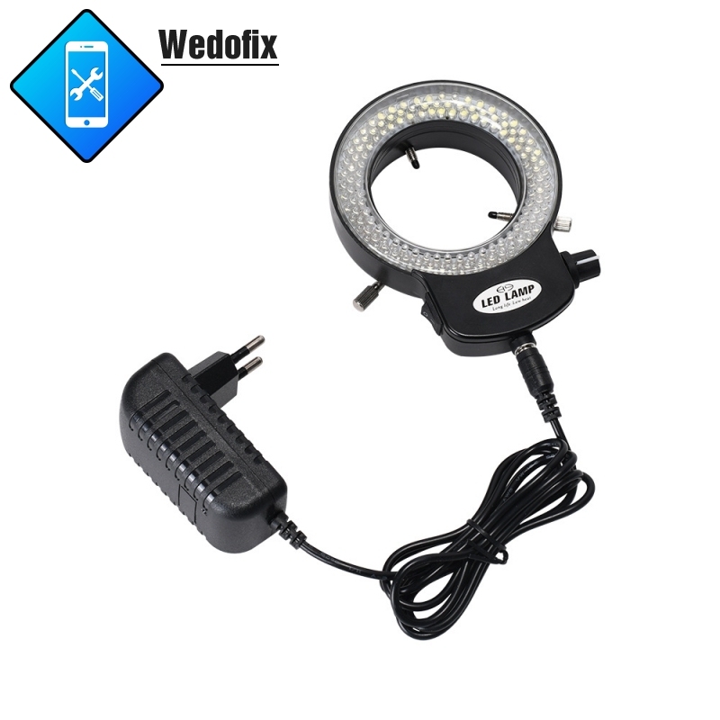 64mm 144 LED Adjustable Microscope Ring Light Illuminator for Stereo Microscope