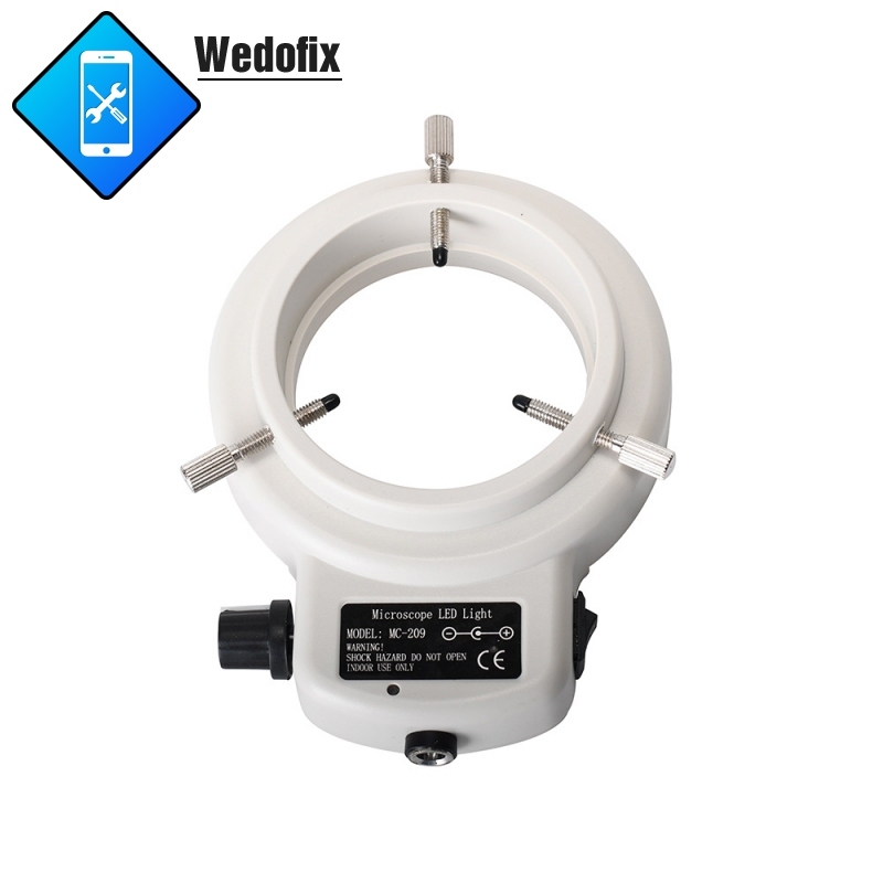 64mm 144 LED Adjustable Microscope Ring Light Illuminator for Stereo Microscope