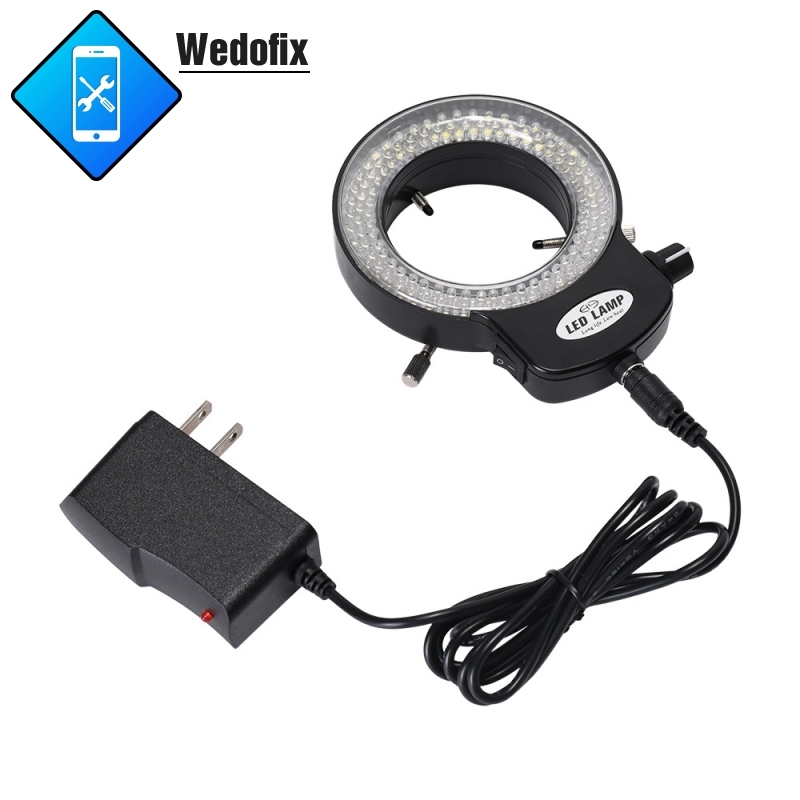 64mm 144 LED Adjustable Microscope Ring Light Illuminator for Stereo Microscope