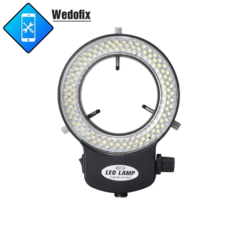 64mm 144 LED Adjustable Microscope Ring Light Illuminator for Stereo Microscope
