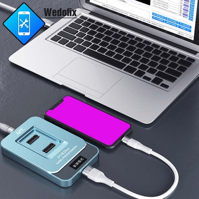 i2C P14pro Phone NAND Programmer with DFU Function OLED Digital Display Chip Programmer for iPhone iPad 