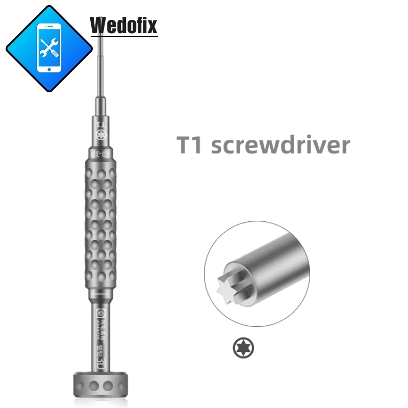 Amaoe Alluminum Alloy 3D Screwdriver Set Anti-slip Strong Magnetic for iPhone iPad Macbook Repair 