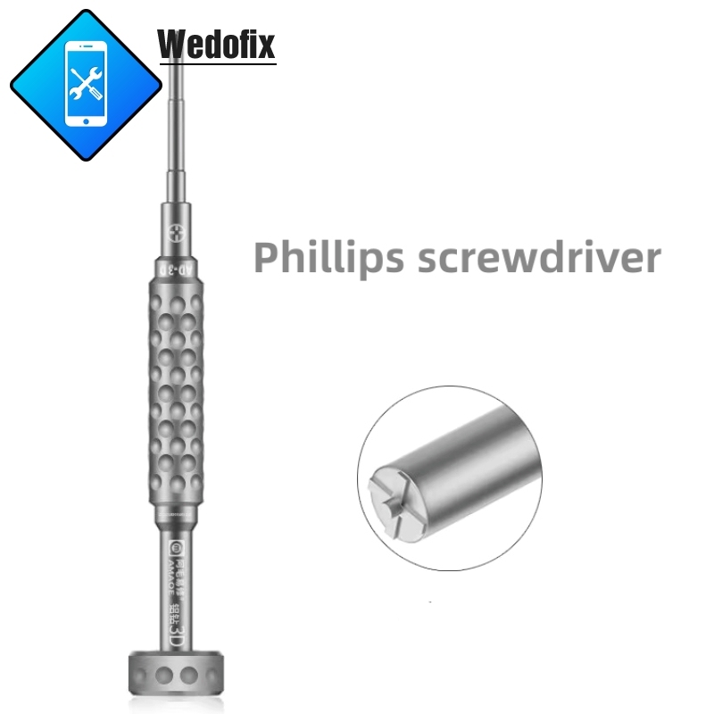 Amaoe Alluminum Alloy 3D Screwdriver Set Anti-slip Strong Magnetic for iPhone iPad Macbook Repair 