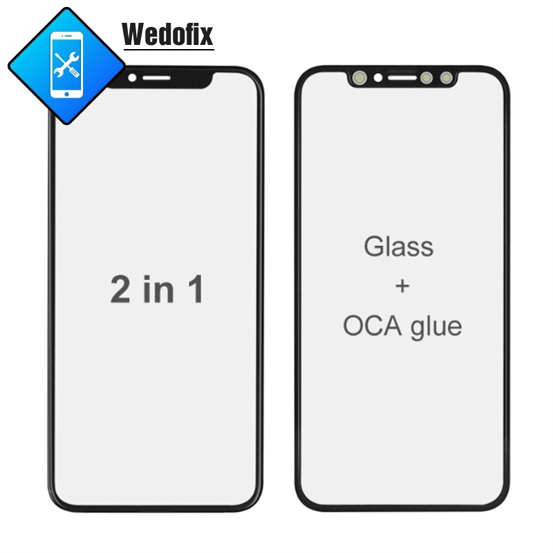 2 in 1 Front Glass with OCA Replacement Parts for iPhone 12 12mini 12pro 12promax