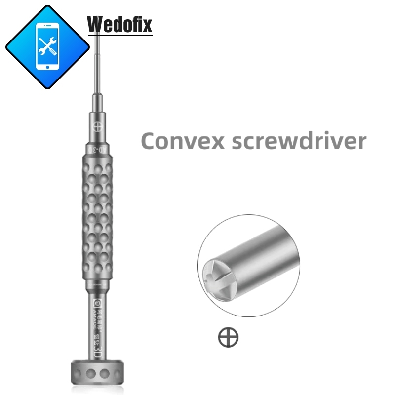 Amaoe Alluminum Alloy 3D Screwdriver Set Anti-slip Strong Magnetic for iPhone iPad Macbook Repair 