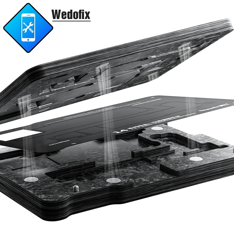 Qianli 4 in 1 BGA Reball Template Logic Board Middle Layer Plant Tin Platform for iPhone 14 14plus 14pro/max