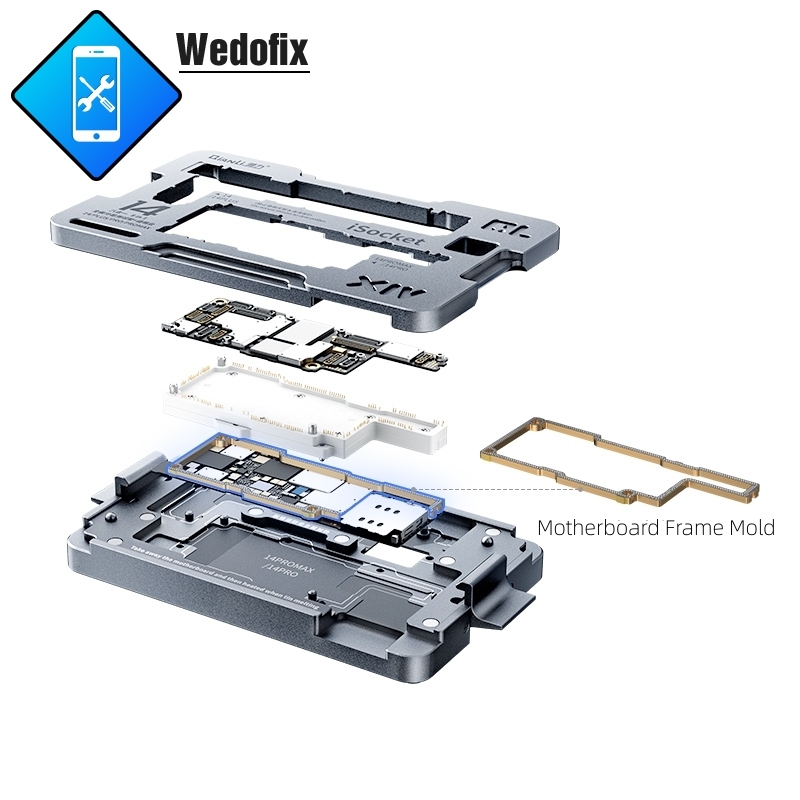 Qianli 4 in 1 iSocket Phone Motherboard Test Fixture for iPhone 14 14plus 14pro/max 