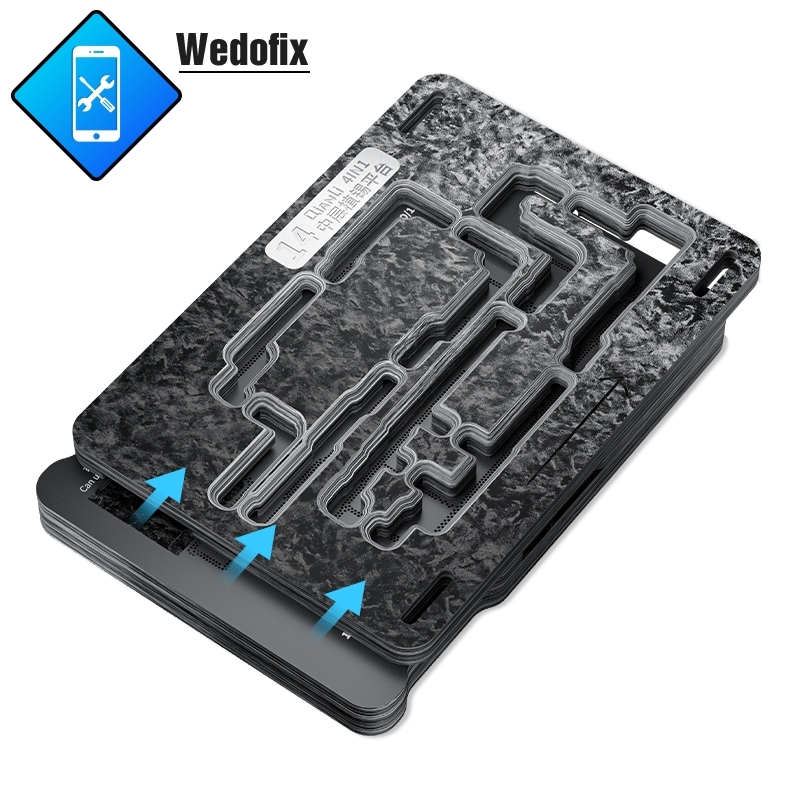 Qianli 4 in 1 BGA Reball Template Logic Board Middle Layer Plant Tin Platform for iPhone 14 14plus 14pro/max