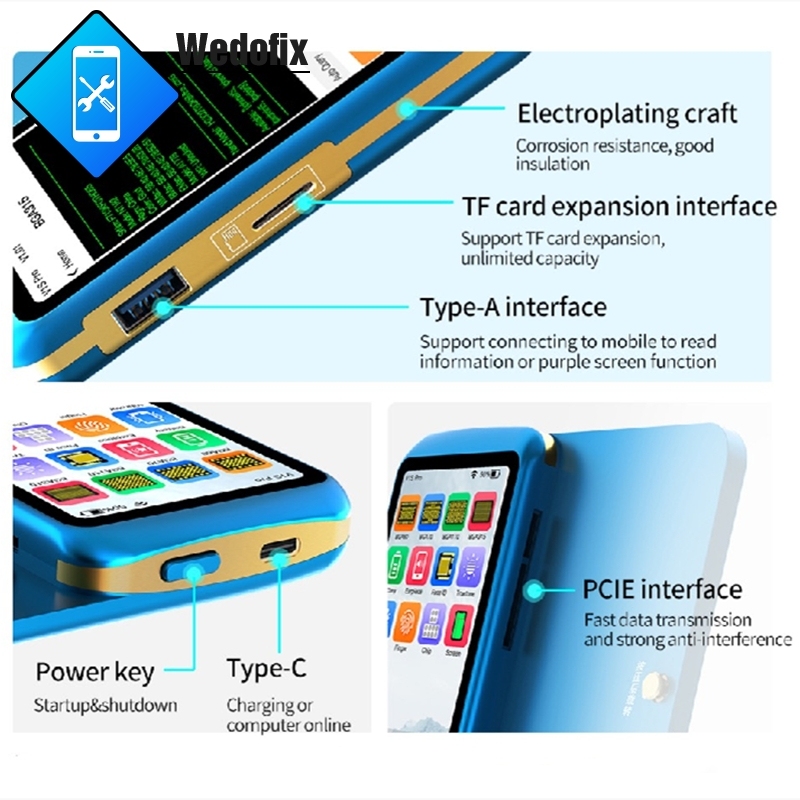 JC V1S Pro Programmer BGA110 BGA70 BGA315 Phone NAND Programmer NAND Read/Write Flash Tools for iPhone 6 - 14promax