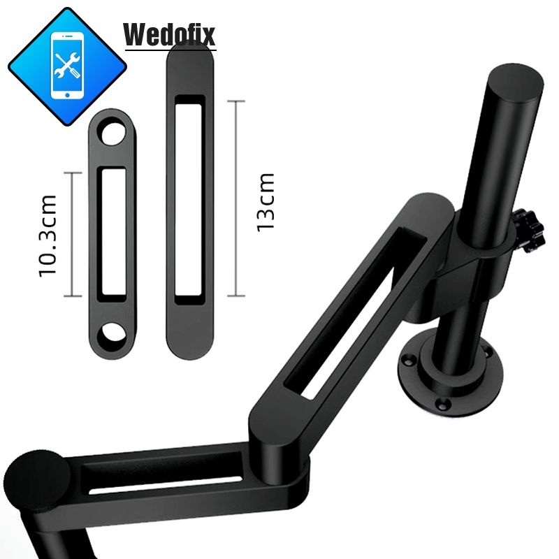 Microscope Swing Arm Metal Bracket 360 Degree Fixedable FoldableUniversal Telescopic Holder for Microscope Holding