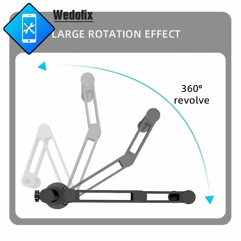 Microscope Swing Arm Metal Bracket 360 Degree Fixedable FoldableUniversal Telescopic Holder for Microscope Holding