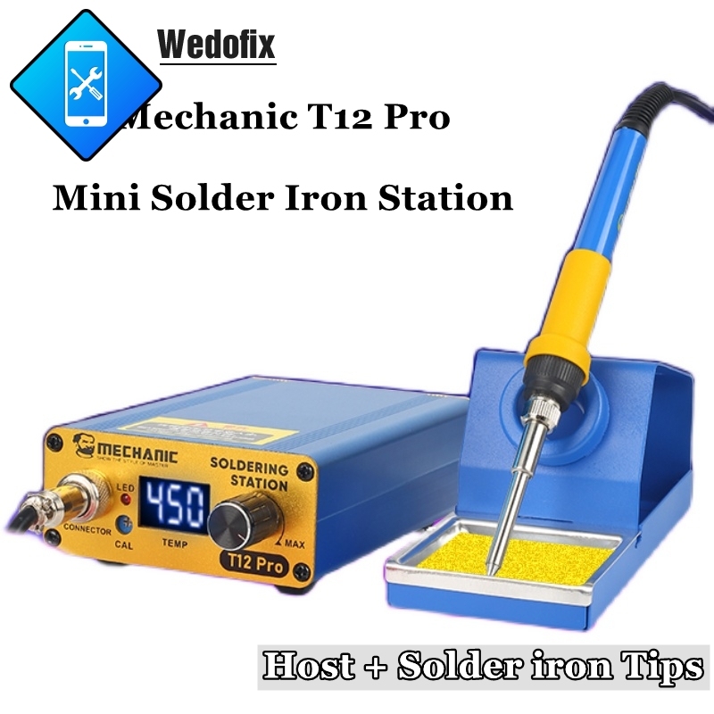 Mechanic T12 Pro ESD Solder Iron Station Intelligent Digital Display Soldering Station for Electronics Repair