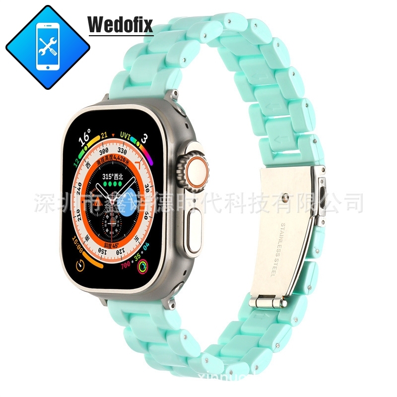 Resin Three-bead Strap Watch Bands for iWatch 40 41 42 45 49mm